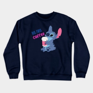 Stitch Coffee Crewneck Sweatshirt